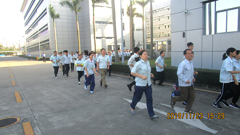 The fire drill of the second half of 2018 was held in Bantian Factory of our company