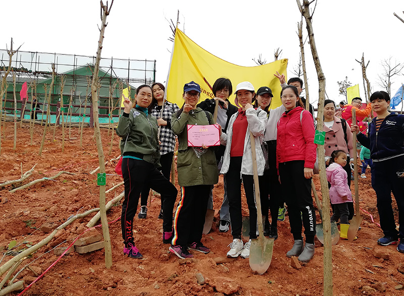 019年3月24日KTC参加“山海林城·宜居深圳”公益植树活动